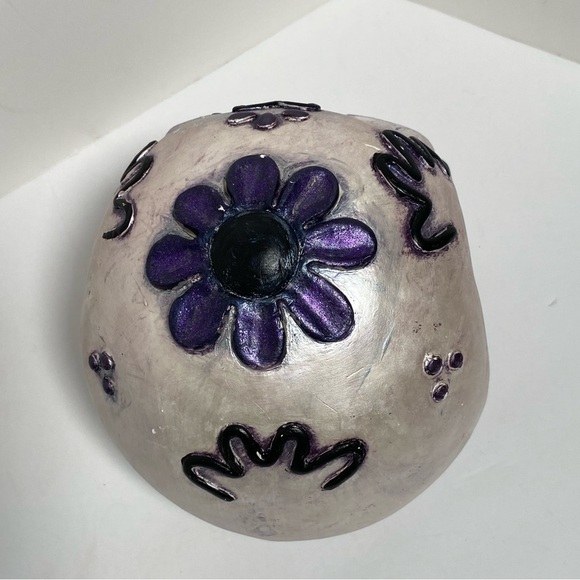 Sugar skull day of the dead decor skeleton head oddity oddities Halloween decor - Picture 4 of 9